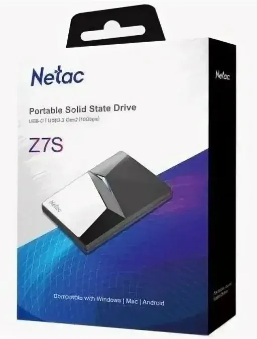 Накопитель SSD Netac USB-C 2TB NT01Z7S-002T-32BK Z7S 2.5 черный - фото 5