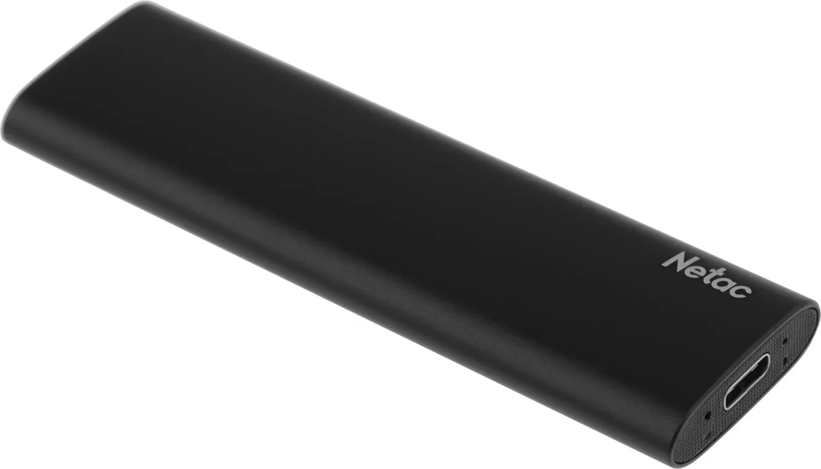 Накопитель SSD Netac USB-C 250GB NT01ZSLIM-250G-32BK Z Slim черный - фото 1
