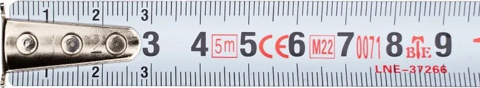 Рулетка строительная Amo R305 дл.полотна 5м изм.шкала в см зацеп простой красный/черный 851513 - фото 5