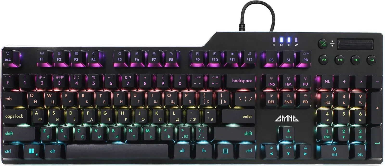 Клавиатуры GMNG GG-KB765XP черный - фото 1
