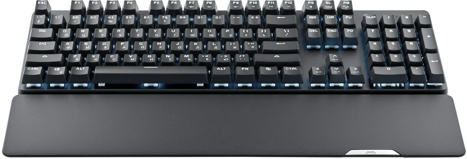 Клавиатура GMNG GG-KB785XW механическая черный/серый USB беспроводная BT/Radio Multimedia for gamer Touch LED подставка для запястий 1901105 кабель 1.8м - фото 6