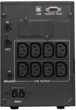 Источник бесперебойного питания Powercom Smart King Pro+ SPT-1000-II LCD 800Вт 1000ВА черный - фото 6