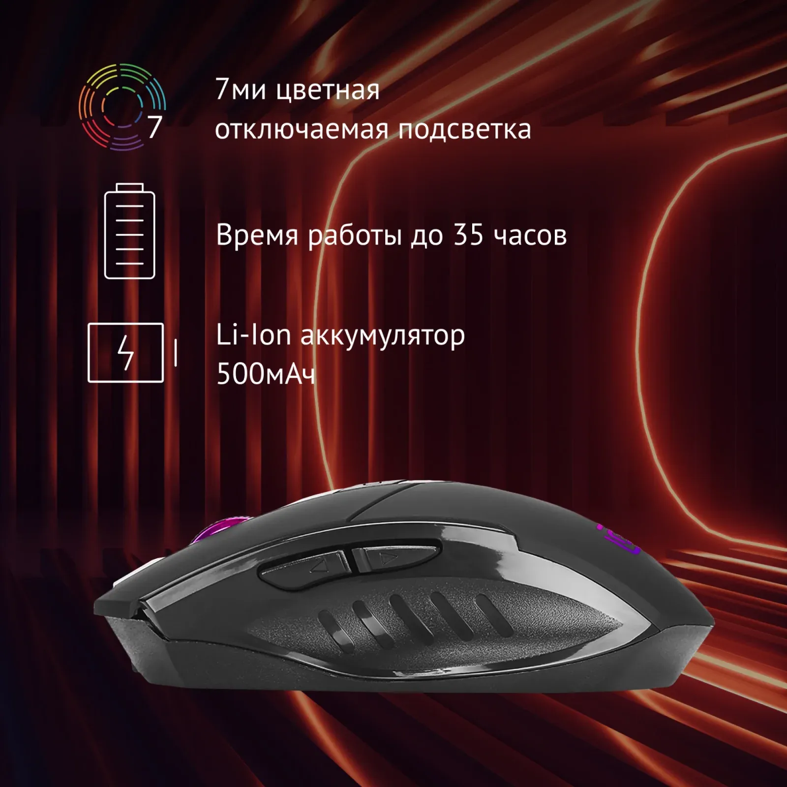 Мыши OKLICK 780GW - фото 4