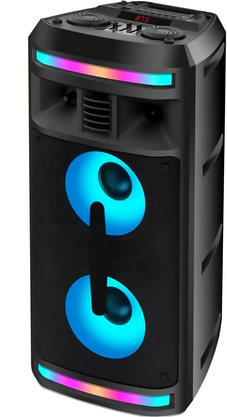 Мидисистема Ginzzu GM-208 черный 50Вт FM USB BT micro SD - фото 1