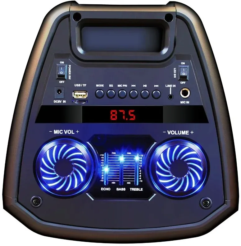 Мидисистема Ginzzu GM-208 черный 50Вт FM USB BT micro SD - фото 5