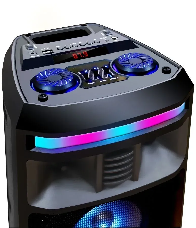 Мидисистема Ginzzu GM-208 черный 50Вт FM USB BT micro SD - фото 6