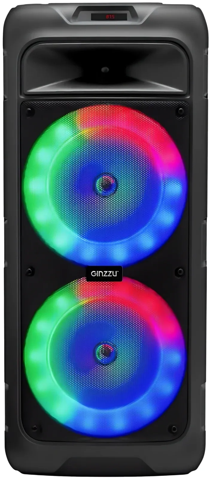Мидисистема Ginzzu GM-230 черный 48Вт FM USB BT micro SD - фото 1