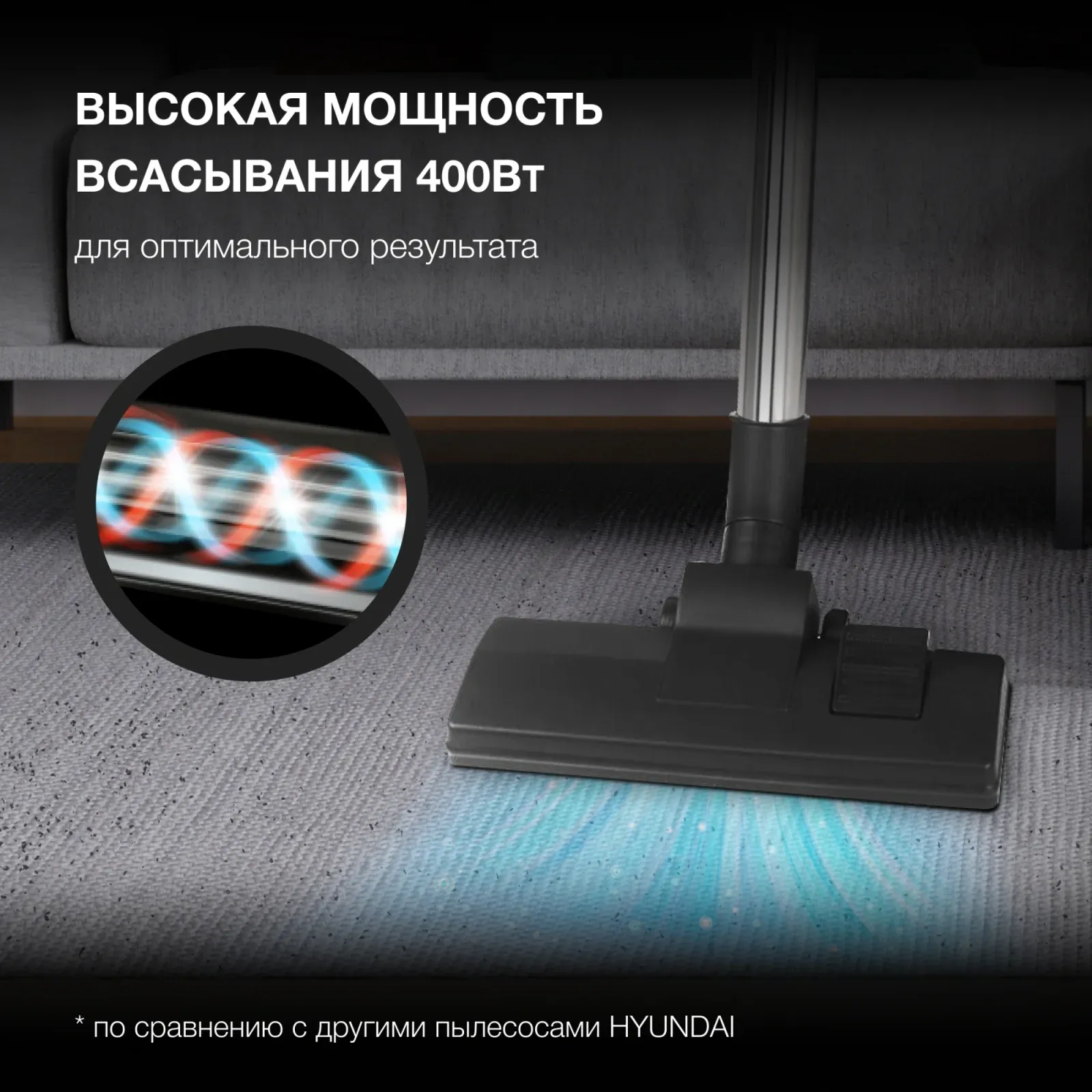 Пылесосы HYUNDAI HYV-B4995 черный - фото 1
