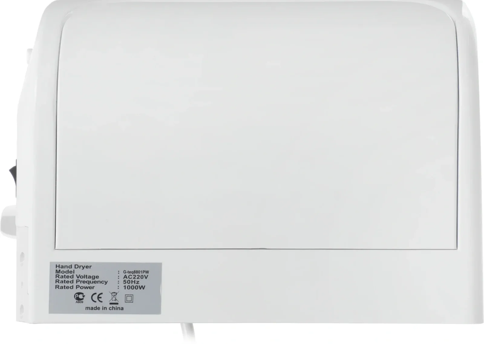 Сушилка для рук G-Teq 8801 PW 1000Вт белый - фото 3