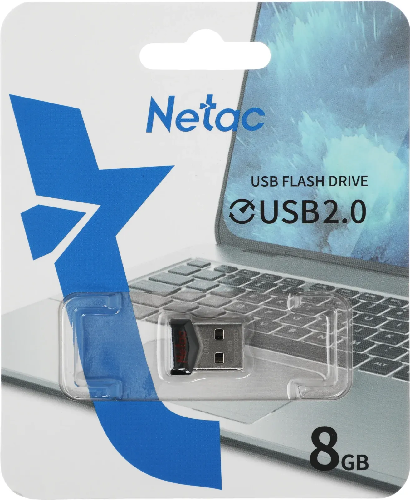 Флеш Диск Netac 8Gb UM81 NT03UM81N-008G-20BK USB2.0 черный, 8 ГБ - фото 6