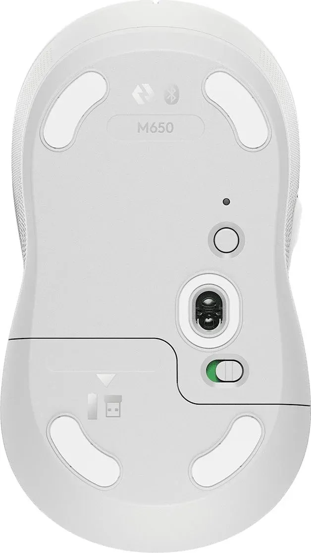 Мышь Logitech M650 белый/серый оптическая 4000dpi беспров. BT/Radio USB 4but 910-006255 - фото 2