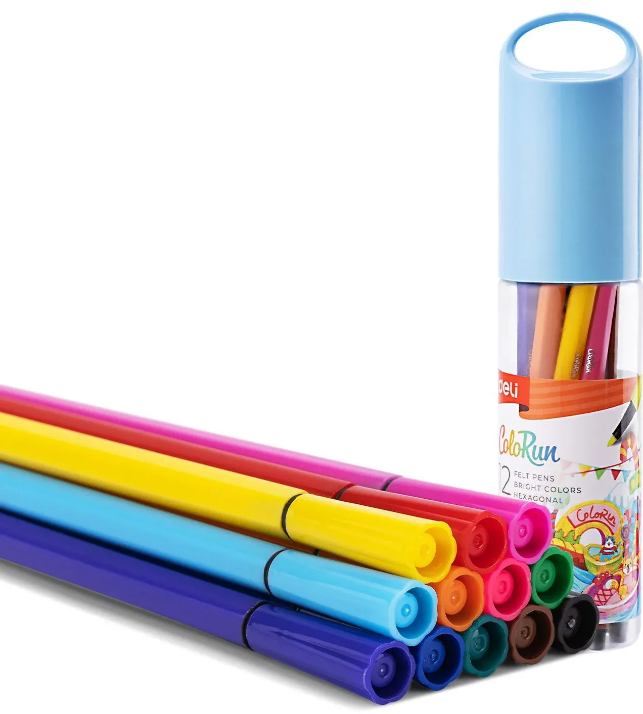 Фломастеры DELI EC156-12