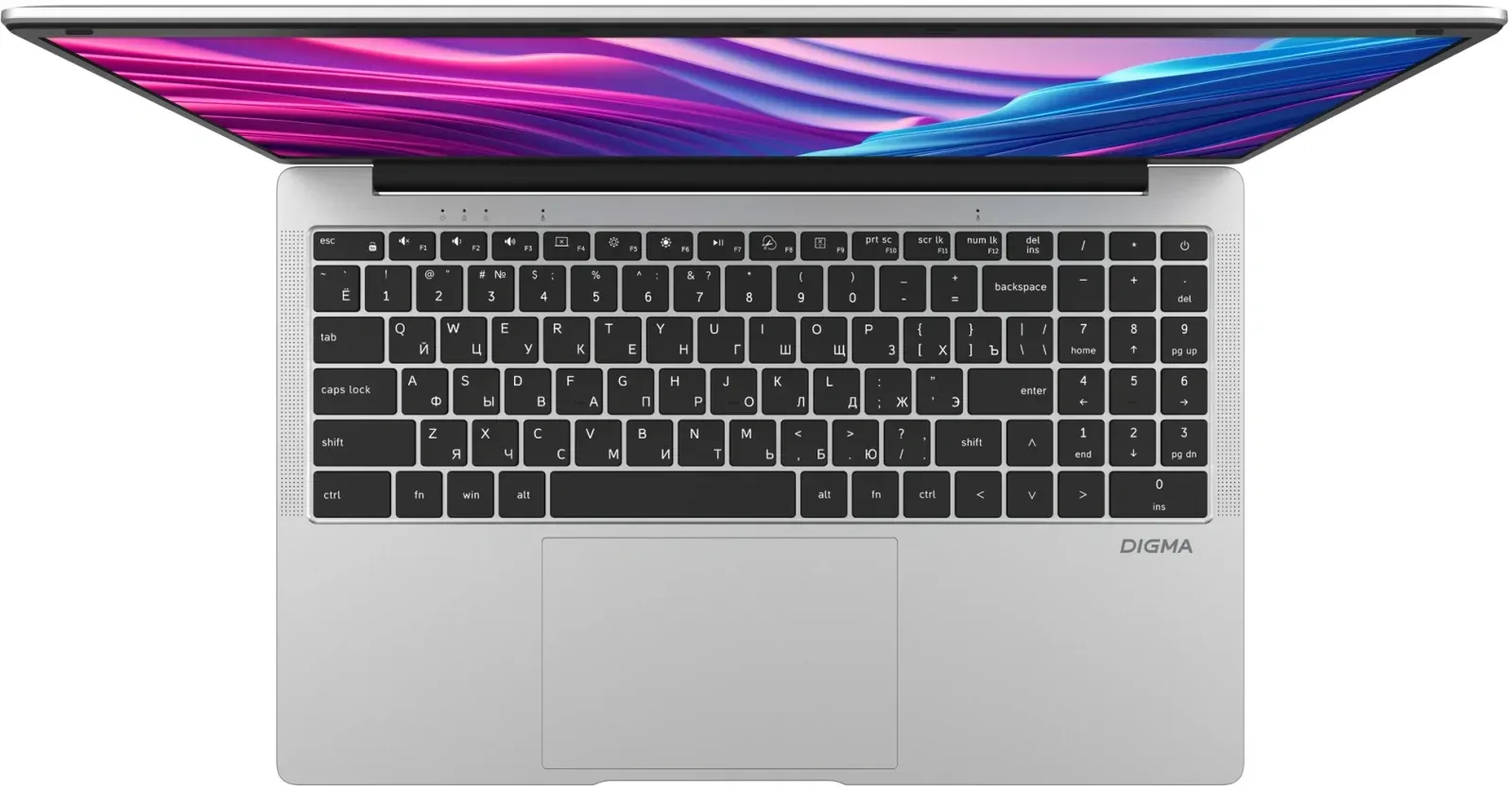 Ноутбук Digma EVE C5801 Celeron N4020 8Gb SSD256Gb Intel UHD Graphics 600 15.6 IPS FHD 1920x1080 Windows 11 Pro silver WiFi BT Cam 5000mAh DN15CN-8CXW03 - фото 3