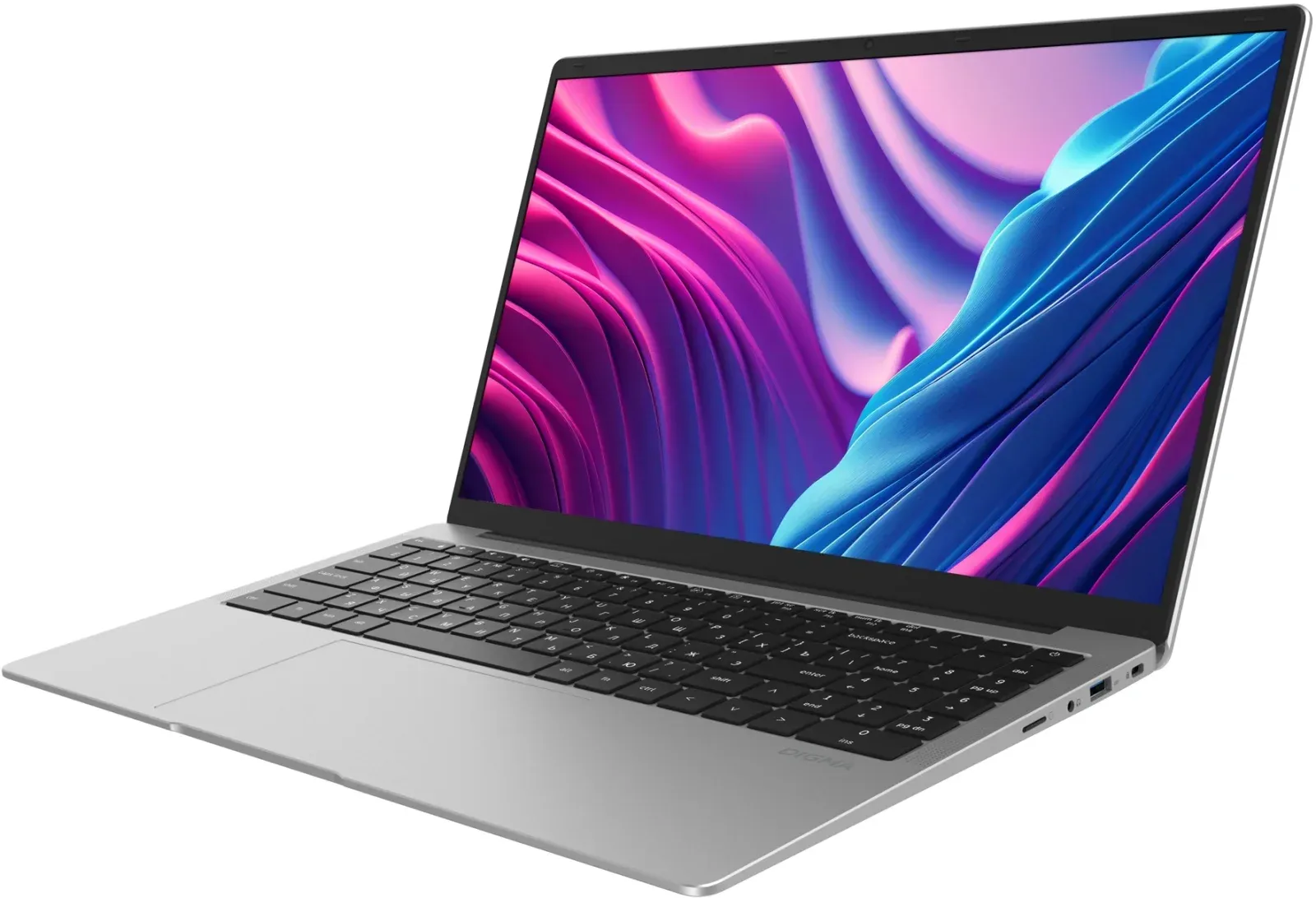 Ноутбук Digma EVE P5851 Pentium Silver N5030 8Gb SSD256Gb Intel UHD Graphics 605 15.6 IPS FHD 1920x1080 Windows 11 Pro silver WiFi BT Cam 5000mAh DN15N5-8CXW05 - фото 2