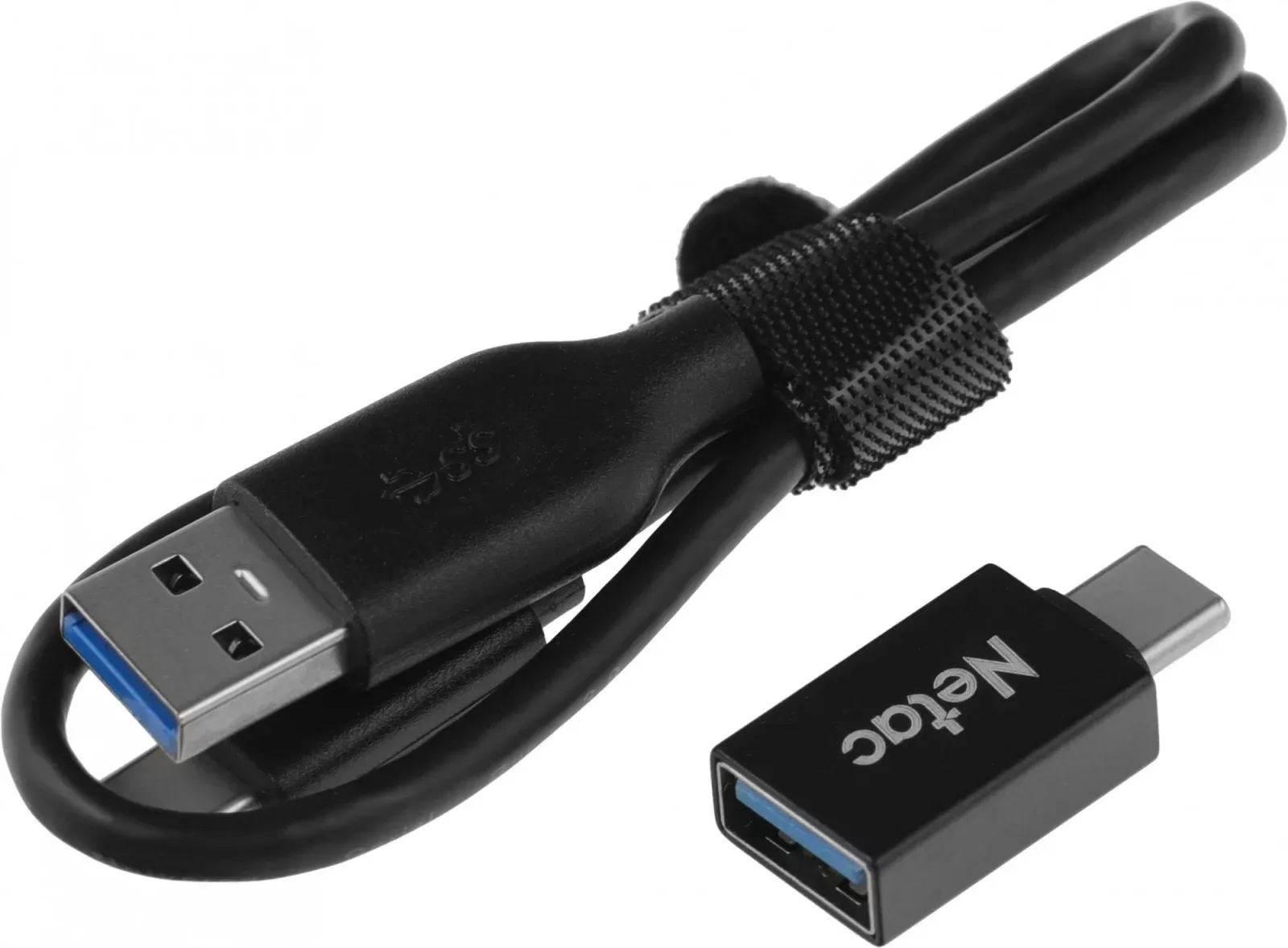 Накопитель SSD Netac USB-C 1TB NT01ZSLIM-001T-32BK Z Slim черный - фото 8