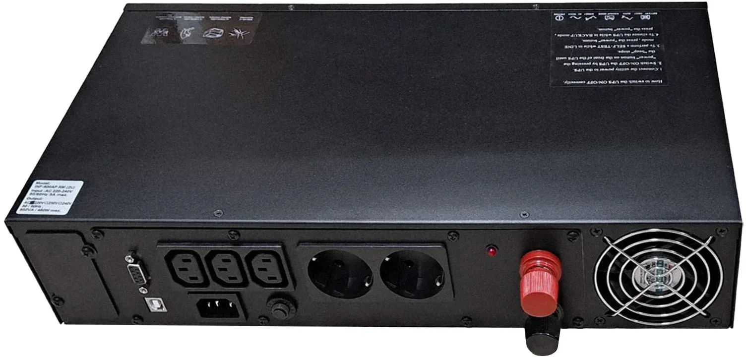 Источник бесперебойного питания Powercom Infinity INF-1500AP RM 3U 1050Вт 1500ВА черный без батареи - фото 5