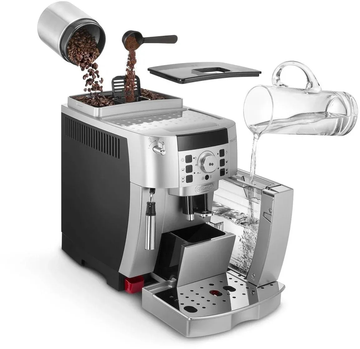 Кофемашина Delonghi Magnifica S ECAM22.110.SB 1450Вт серебристый - фото 4