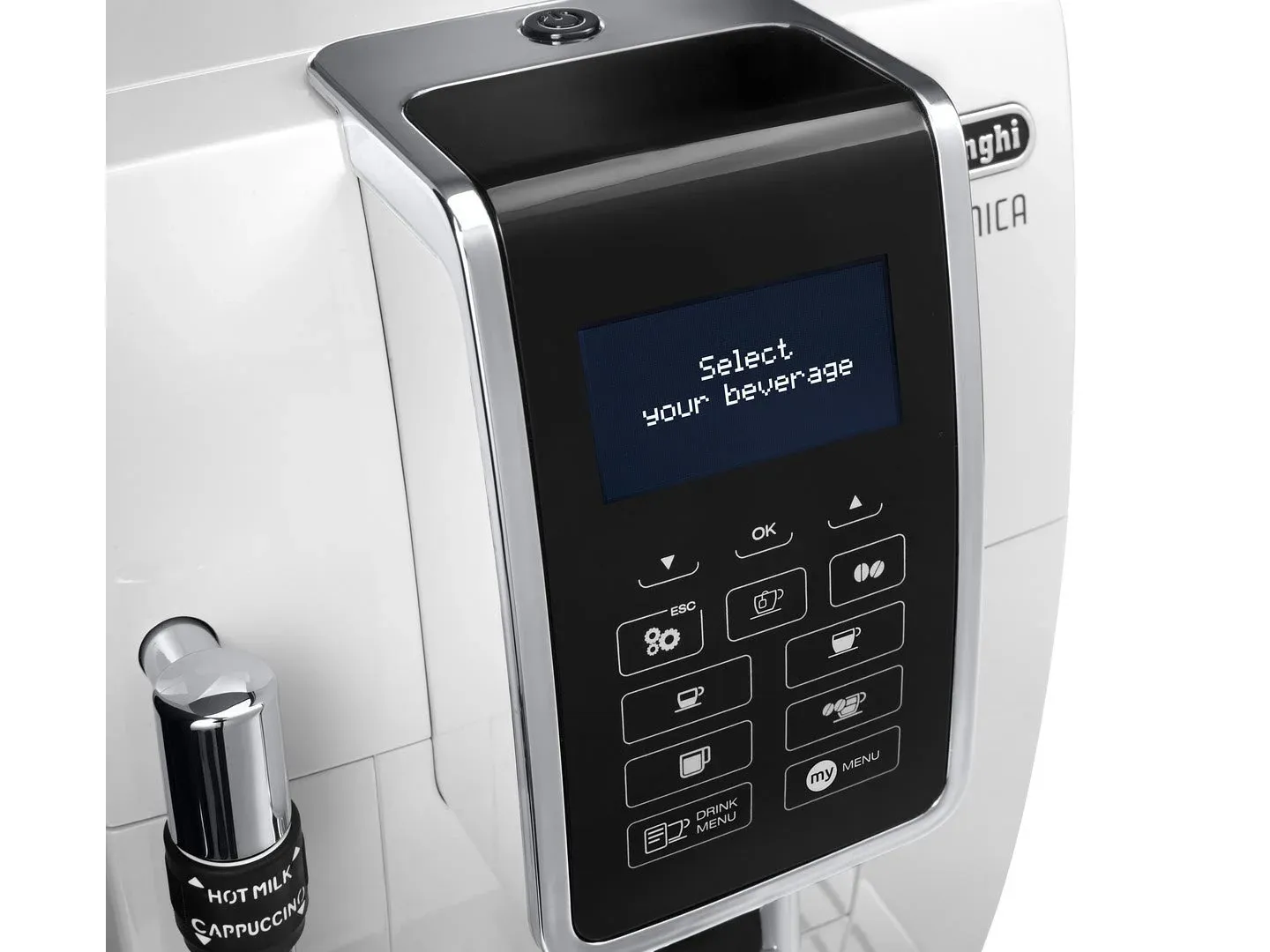 Кофемашина Delonghi Dinamica ECAM350.35.W 1450Вт белый - фото 4