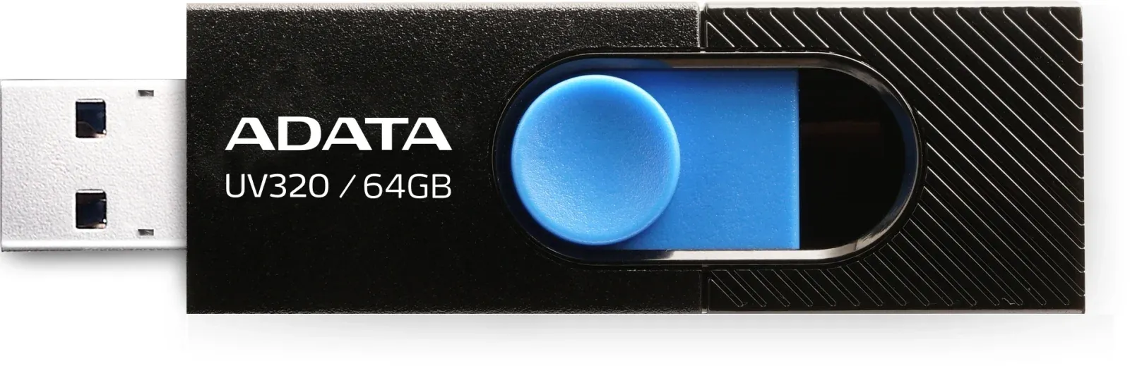 Флеш Диск A-Data 64Gb UV320 AUV320-64G-RBKBL USB3.2 черный, 64 ГБ - фото 2