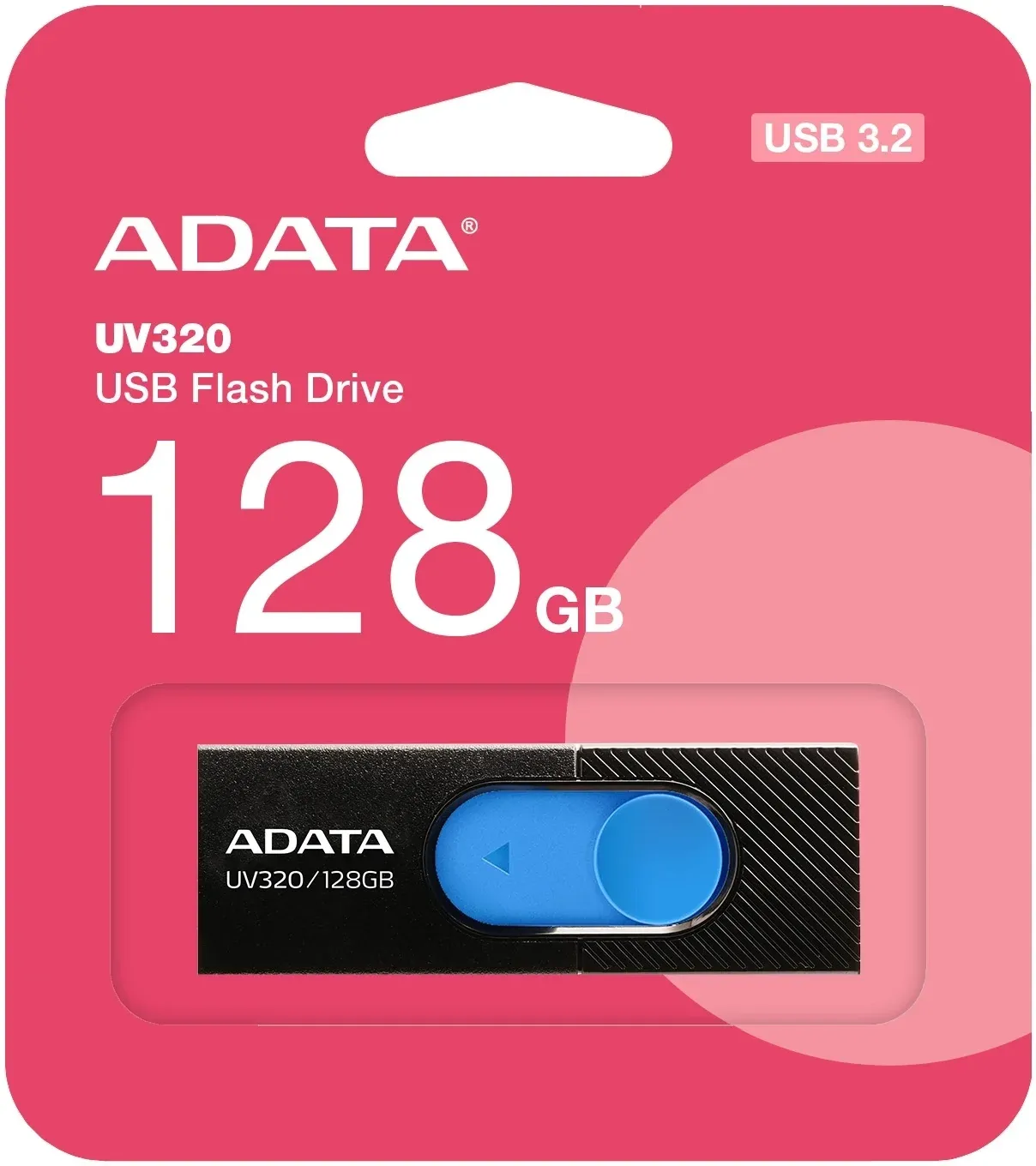 Флеш Диск A-Data 128Gb UV320 AUV320-128G-RBKBL USB3.2 черный, 128 ГБ - фото 4