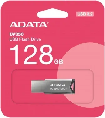 Флеш Диск A-Data 128Gb UV350 AUV350-128G-RBK USB3.0 серебристый, 128 ГБ - фото 7