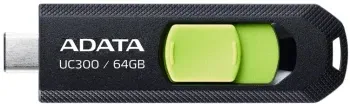Флеш Диск A-Data 64Gb Type-C UC300 ACHO-UC300-64G-RBK/GN USB3.2 черный/зеленый, 64 ГБ - фото 6