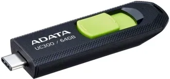 Флеш Диск A-Data 64Gb Type-C UC300 ACHO-UC300-64G-RBK/GN USB3.2 черный/зеленый, 64 ГБ - фото 8