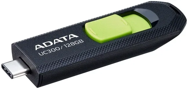 Флеш Диск A-Data 128Gb Type-C UC300 ACHO-UC300-128G-RBK/GN USB3.2 черный/зеленый, 128 ГБ - фото 3