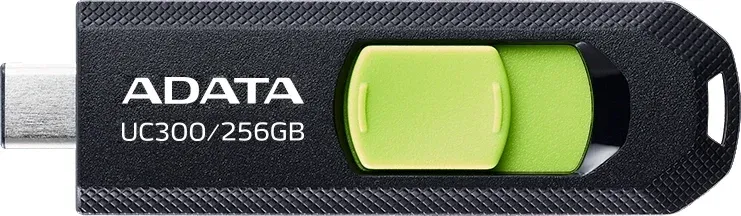 Флеш Диск A-Data 256Gb Type-C UC300 ACHO-UC300-256G-RBK/GN USB3.2 черный/зеленый, 256 ГБ - фото 1