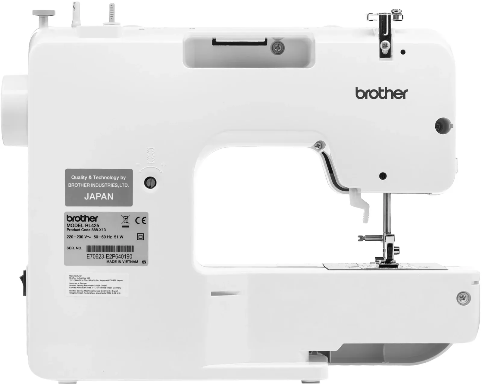 Швейная машина Brother RL425 белый/синий - фото 8