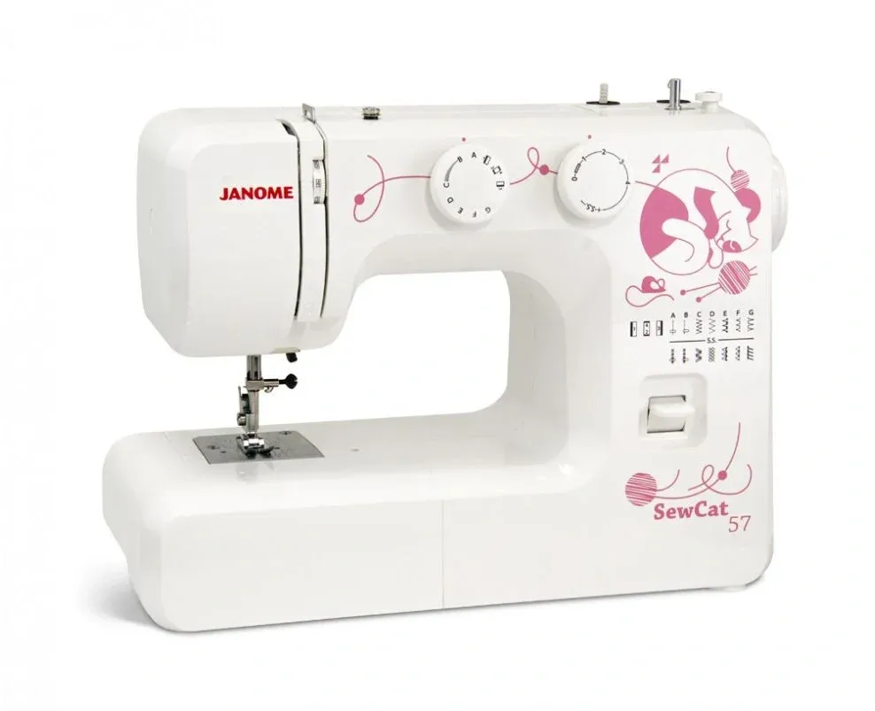 Швейная машина Janome Sew Cat 57 белый/рисунок - фото 2