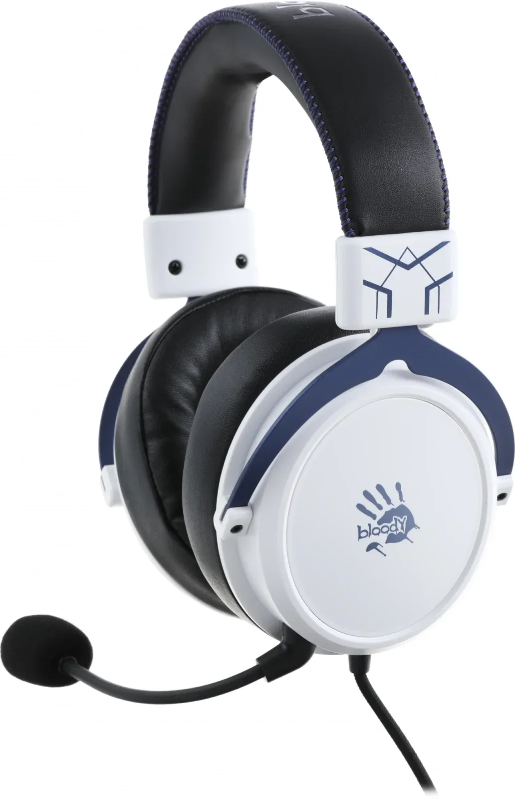 Наушники с микрофоном A4Tech Bloody M590i синий/белый 1м мониторные USB оголовье M590I SPORTS NAVY - фото 4