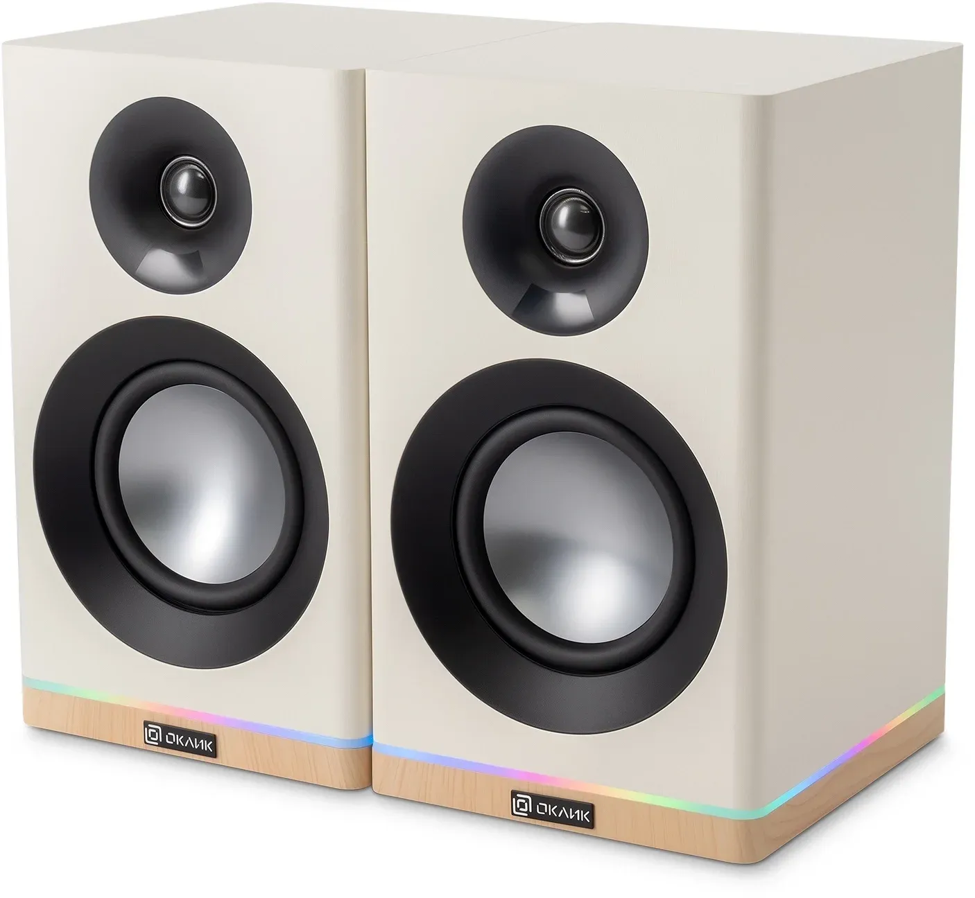 Колонки Оклик OK-605A 2.0 белый 60Вт BT - фото 6