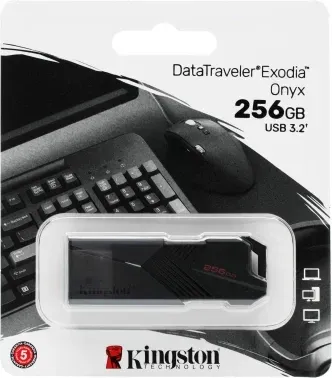 Флеш Диск Kingston 256Gb DataTraveler Exodia Onyx DTXON/256GB USB3.2 черный, 256 ГБ - фото 7