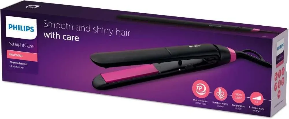 Выпрямитель Philips BHS375/00 черный макс.темп.:220С покрытие:керамико-кератиновое - фото 8