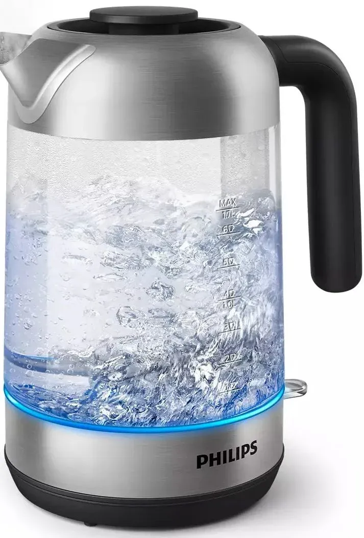 Чайник электрический Philips HD9339/80 1.7л. 2200Вт прозрачный/нержавеющая сталь корпус: стекло/металл/пластик - фото 6