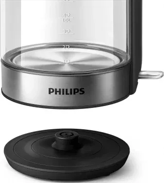 Чайник электрический Philips HD9339/80 1.7л. 2200Вт прозрачный/нержавеющая сталь корпус: стекло/металл/пластик - фото 8