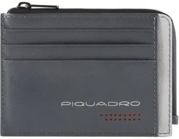 Чехол для кредитных карт Piquadro Urban PP4822UB00R/GRN серый/черный натур.кожа - фото 2