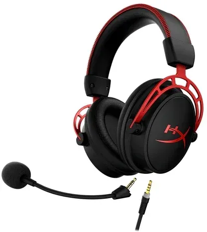 Наушники с микрофоном HyperX Cloud Alpha красный/черный 1.3м мониторные оголовье 4P5L1AB#UUF - фото 4