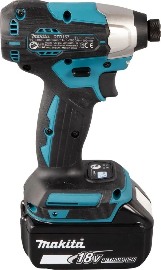 Шуруповерт Makita DTD157RTJ аккум. патрон:квад.1/4 кейс в комплекте - фото 4