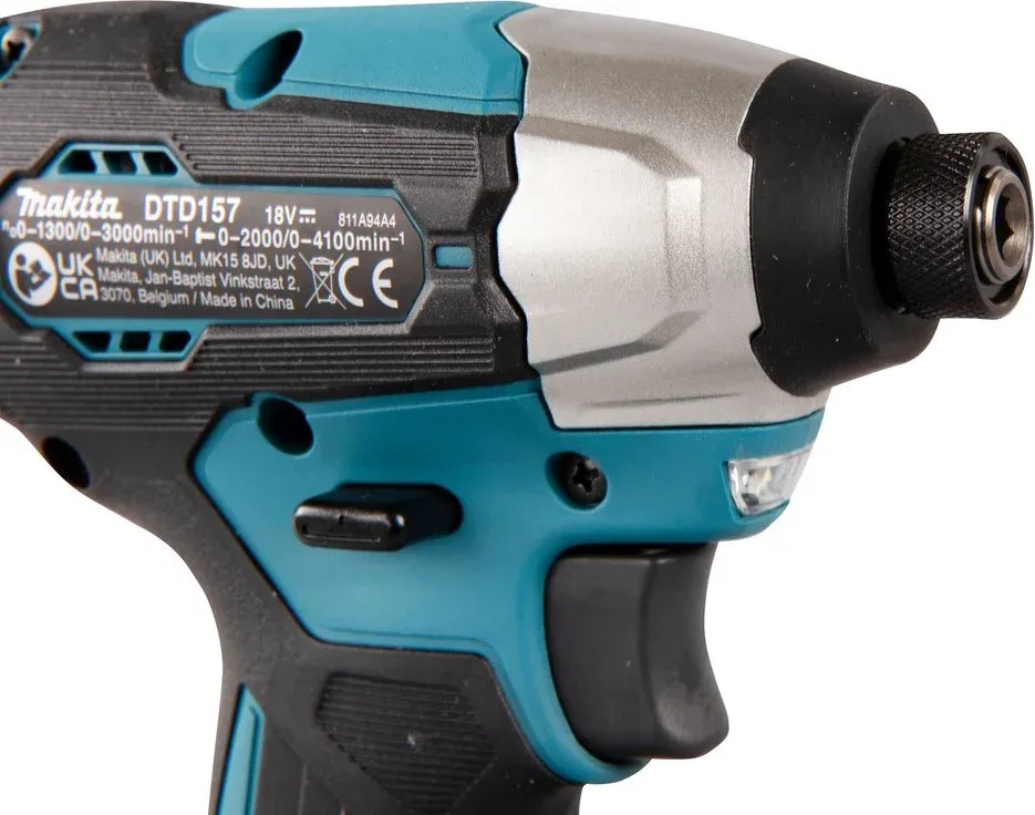 Шуруповерт Makita DTD157RTJ аккум. патрон:квад.1/4 кейс в комплекте - фото 8