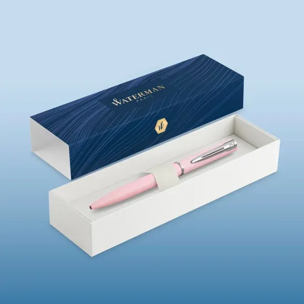 Ручка шариков. Waterman Graduate Allure Pastel Colors 2105227 Macaron Pink Lacquer M син. черн. подар.кор. - фото 3