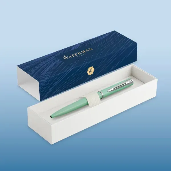 Ручка шариков. Waterman Graduate Allure Pastel Colors 2105304 Mint Green Lacquer M син. черн. подар.кор. - фото 3