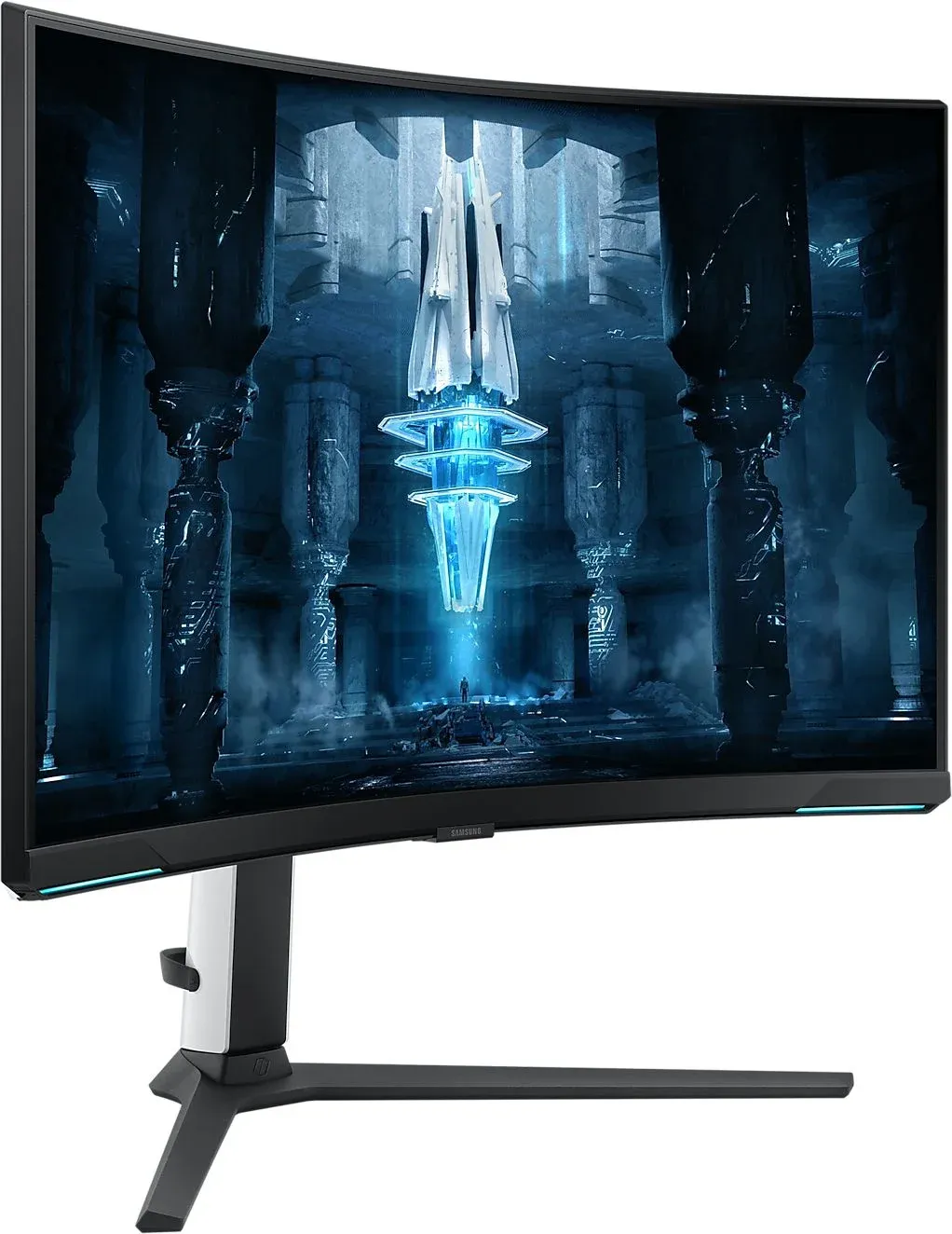Монитор Samsung 32 Odyssey Neo G8 S32BG852NI черный/белый VA LED 16:9 HDMI полуматовая HAS Piv 350cd 178гр/178гр 3840x2160 240Hz FreeSync Premium Pro DP 4K USB 7кг - фото 4