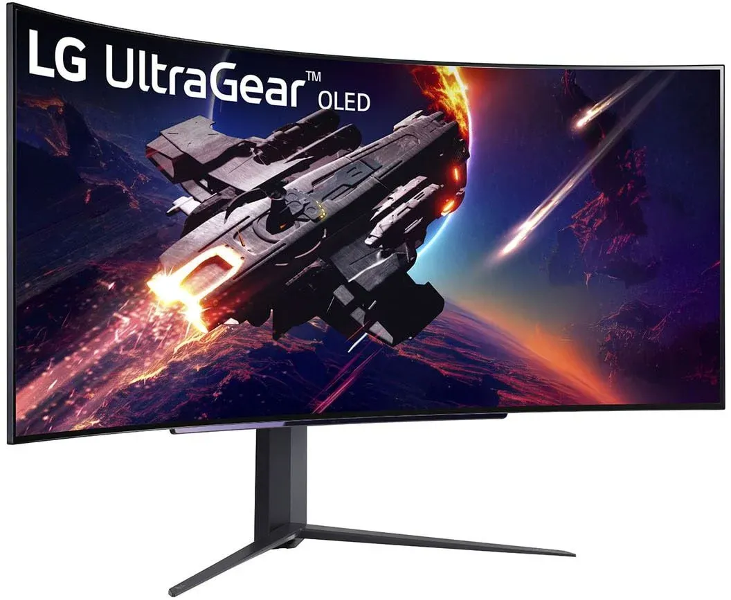 Монитор LG 44.5 UltraGear 45GR95QE-B черный OLED LED 21:9 HDMI матовая HAS Piv 1500000:1 1000cd 178гр/178гр 3440x1440 240Hz G-Sync FreeSync Premium DP SPDIF WQ USB 10.9кг - фото 3