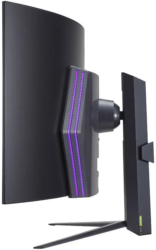Монитор LG 44.5 UltraGear 45GR95QE-B черный OLED LED 21:9 HDMI матовая HAS Piv 1500000:1 1000cd 178гр/178гр 3440x1440 240Hz G-Sync FreeSync Premium DP SPDIF WQ USB 10.9кг - фото 4