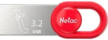 Флеш Диск Netac 32Gb UM2 NT03UM2N-032G-32RE USB3.2 серебристый/красный, 32 ГБ - фото 8