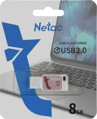 Флеш Диск Netac 8Gb UA31 NT03UA31N-008G-20PK USB2.0 розовый, 8 ГБ - фото 6