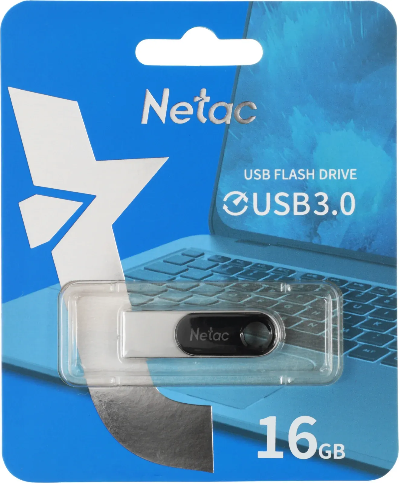 Флеш Диск Netac 16Gb U278 NT03U278N-016G-30PN USB3.0 серебристый/черный, 16 ГБ - фото 6