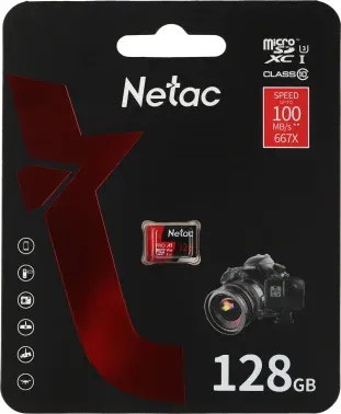 Флеш карта microSDXC 128GB Netac NT02P500PRO-128G-S P500 Extreme Pro A1 w/o adapter - фото 8